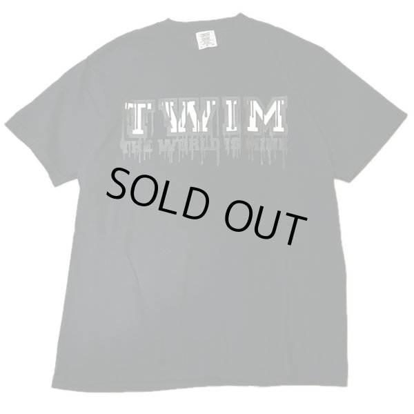 画像1:  "DRIPPING_TWIM-LOGO" GARMENT DYED 6.1oz S/S T-SHIRT (BLACK) (1)
