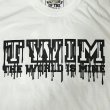 画像3:  "DRIPPING_TWIM-LOGO" GARMENT DYED 6.1oz S/S T-SHIRT (WHITE) (3)