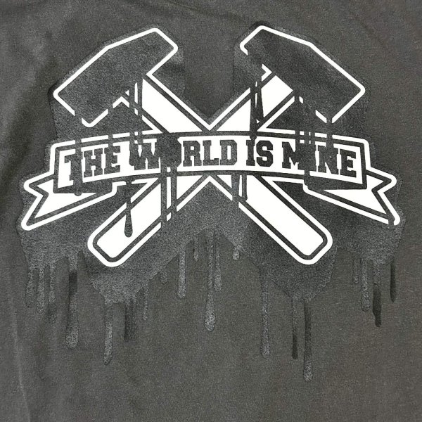 画像5:  20%OFF_"DRIPPING_TWIM-LOGO" GARMENT DYED 6.1oz S/S T-SHIRT (PEPPER) (5)