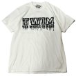 画像1:  "DRIPPING_TWIM-LOGO" GARMENT DYED 6.1oz S/S T-SHIRT (WHITE) (1)