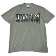 画像1:  "DRIPPING_TWIM-LOGO" GARMENT DYED 6.1oz S/S T-SHIRT (GREY) (1)