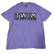 画像1:  "DRIPPING_TWIM-LOGO" GARMENT DYED 6.1oz S/S T-SHIRT (VIOLET) (1)