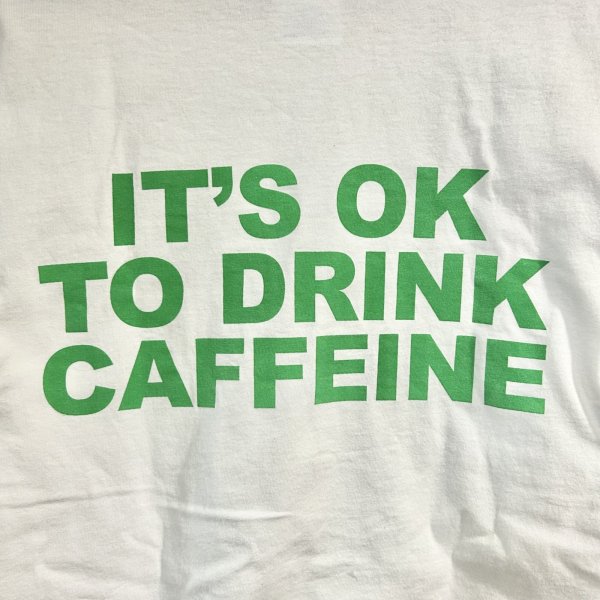 画像4: USED_レア "STRAIGHT EDGE_IT'S OK TO DRINK CAFFEINE" Tシャツ_Mサイズ (4)
