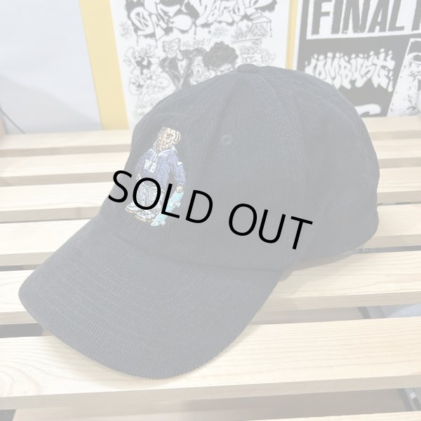 画像2: USED_激レア "ONE STEP CLOSER_POLO BEAR" コーデュロイ・ベースボールキャップ (ブラック) (2)