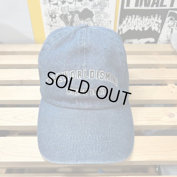 画像1: USED_"THEWORLDISMINE SINCE 1997" BASEBALL-CAP (DENIM_DARK BLUE) (1)