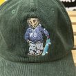 画像4: USED_激レア "ONE STEP CLOSER_POLO BEAR" コーデュロイ・ベースボールキャップ (フォレストグリーン) (4)