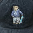 画像4: USED_激レア "ONE STEP CLOSER_POLO BEAR" コーデュロイ・ベースボールキャップ (ブラック) (4)