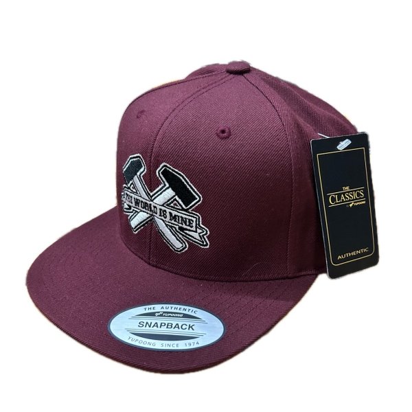 画像2: "CLASSIC HAMMER-CROSS" SNAPBACK (MAROON) (2)