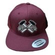 画像1: "CLASSIC HAMMER-CROSS" SNAPBACK (MAROON) (1)