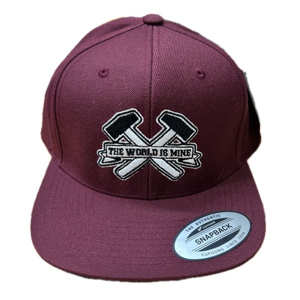 画像1: "CLASSIC HAMMER-CROSS" SNAPBACK (MAROON) (1)