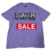 画像1:  20%OFF_"DRIPPING_TWIM-LOGO" GARMENT DYED 6.1oz S/S T-SHIRT (VIOLET) (1)
