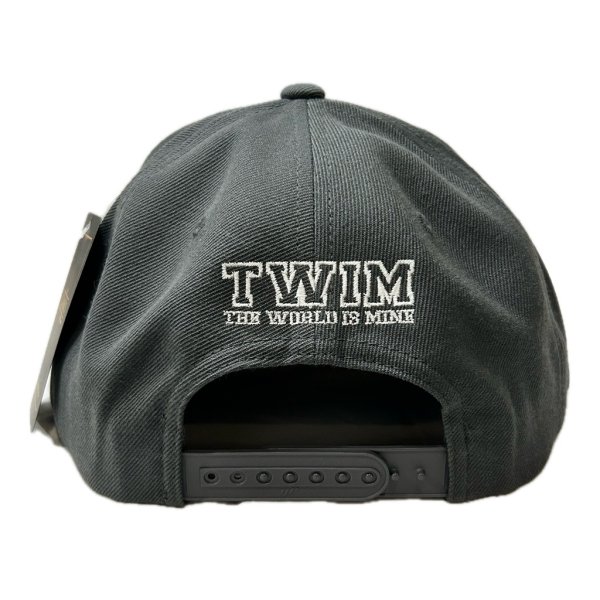 画像3: "BOMBERKID + LOGO EMBROIDERY" SNAPBACK (DARK GREY) (3)