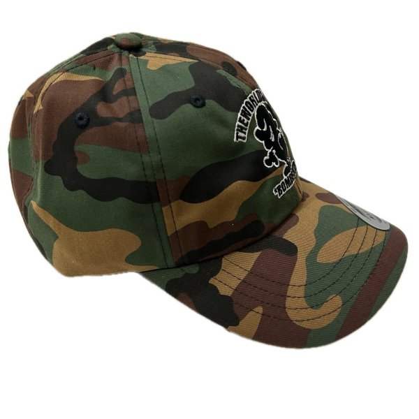 画像3: "BOMBERKID + LOGO EMBROIDERY" LOW PROFILE DAD CAP (GREEN CAMO) (3)