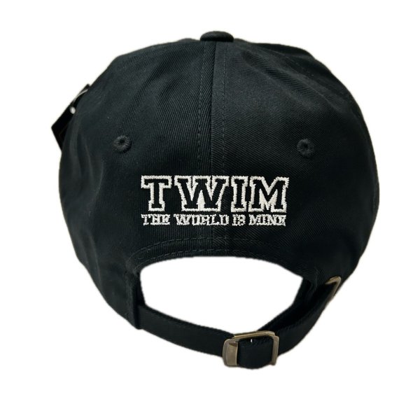 画像4: "BOMBERKID + LOGO EMBROIDERY" LOW PROFILE DAD CAP (BLACK) (4)