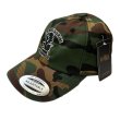 画像2: "BOMBERKID + LOGO EMBROIDERY" LOW PROFILE DAD CAP (GREEN CAMO) (2)