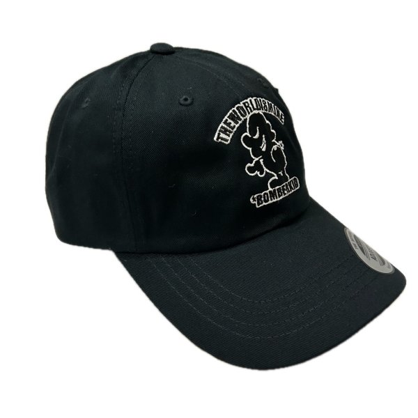 画像3: "BOMBERKID + LOGO EMBROIDERY" LOW PROFILE DAD CAP (BLACK) (3)