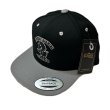 画像2: "BOMBERKID + LOGO EMBROIDERY" SNAPBACK (BLACK/SILVER) (2)