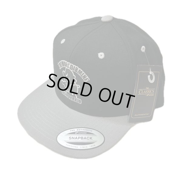 画像2: "BOMBERKID + LOGO EMBROIDERY" SNAPBACK (BLACK/SILVER) (2)