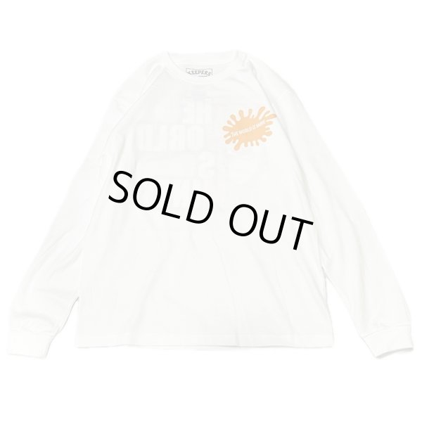 画像1: "TWIMPY" 5.6 oz LONG SLEEVE T-SHIRT (WHITE) (1)