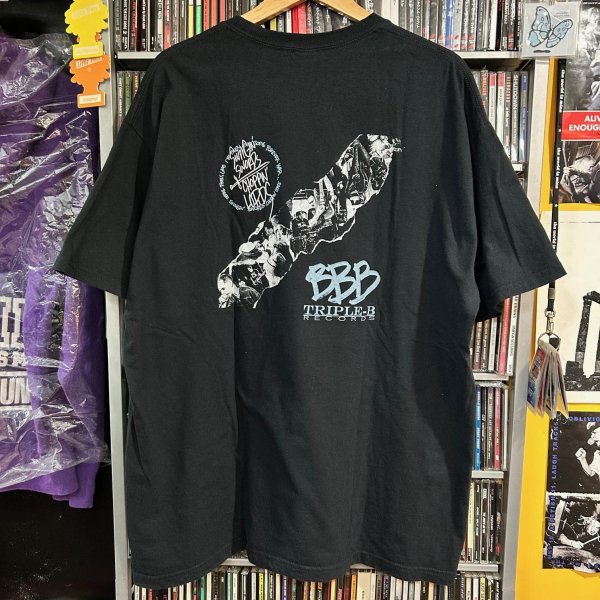 画像2: USED_"MINDFORCE_Swingin' Swords, Choppin' Lords" Tシャツ_XLサイズ (2)