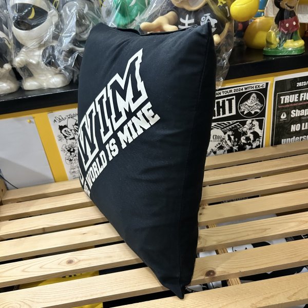 画像3: [USED] "TWIM-LOGO" CUSHION (BLACK) (3)