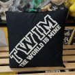 画像2: [USED] "TWIM-LOGO" CUSHION (BLACK) (2)