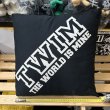 画像5: [USED] "TWIM-LOGO" CUSHION (BLACK) (5)