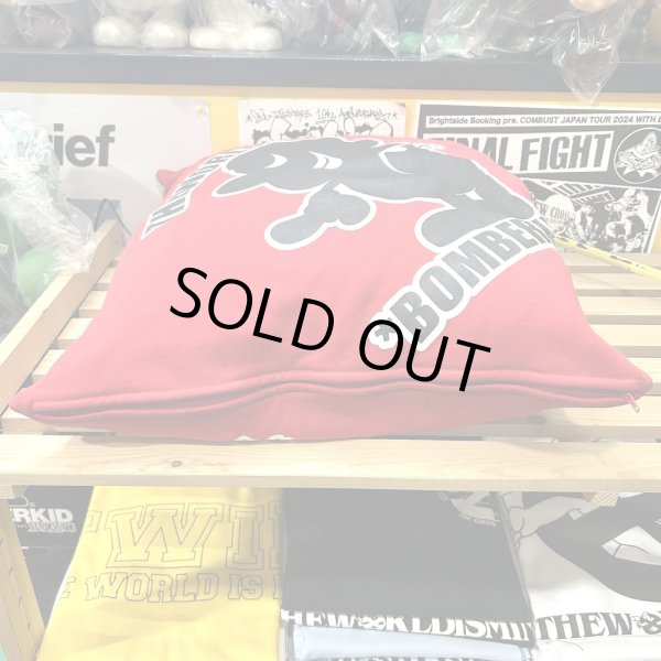 画像3: [USED] "*BOMBERKID" CUSHION (RED) (3)